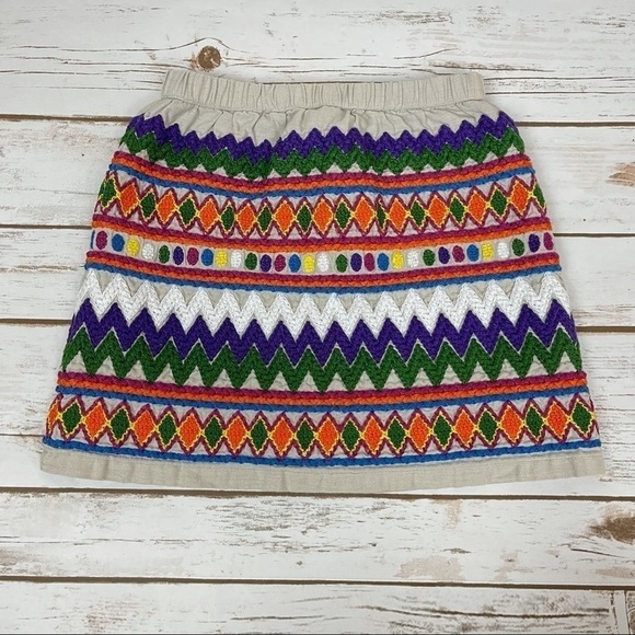 Peek Tribal Print Lined Skirt Size M (6-7) - Picture 1 of 6